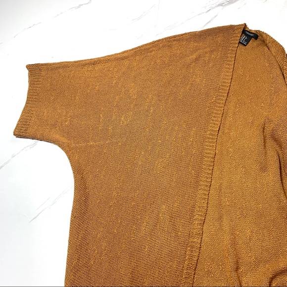 FOREVER 21 Clay Brown Mid Length Knitted Cardigan Size Small - Picture 8 of 10